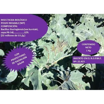 

CULTIVERS Bacillus thuringiensis kurstaki 32 wg 1 kg. Biological Insecticide against caterpillars. Ideal for all kinds of vegetables