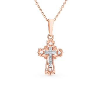 

Gold pendant with cubic zirconia sunlight sample 925 test