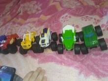 6 unids/set cuerpo máquinas juguetes ruso milagro Crusher camión vehículos figura de cuerpo juguetes para los niños regalos de cumpleaños