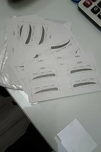 Plantilla profesional de tarjeta con plantilla para cejas, pegatina para cejas, herramienta para dibujar, cejas perfectas, 24 pares, tlsm