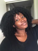 Kinky Curly Wigs Bangs Blonde Cosplay Heat-Resistant Brown Lizzy Synthetic Black Women