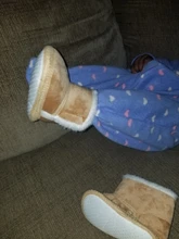 Cálido recién nacido Niño botas de invierno en primer lugar los caminantes zapatos para bebé, Niña y niño de suela suave nieve de piel botines para 0-18M