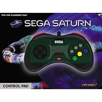 

Wired Controller Gray Retrobit SEGA Saturn 8 buttons original Connection