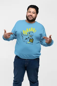 

Angemiel Wear Trex Dinosaur Blue Men 'S Sweatshirt