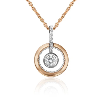 

Pendant made of 585 Gold, Platinum brand, art. 03-3007-00-501-1111-38