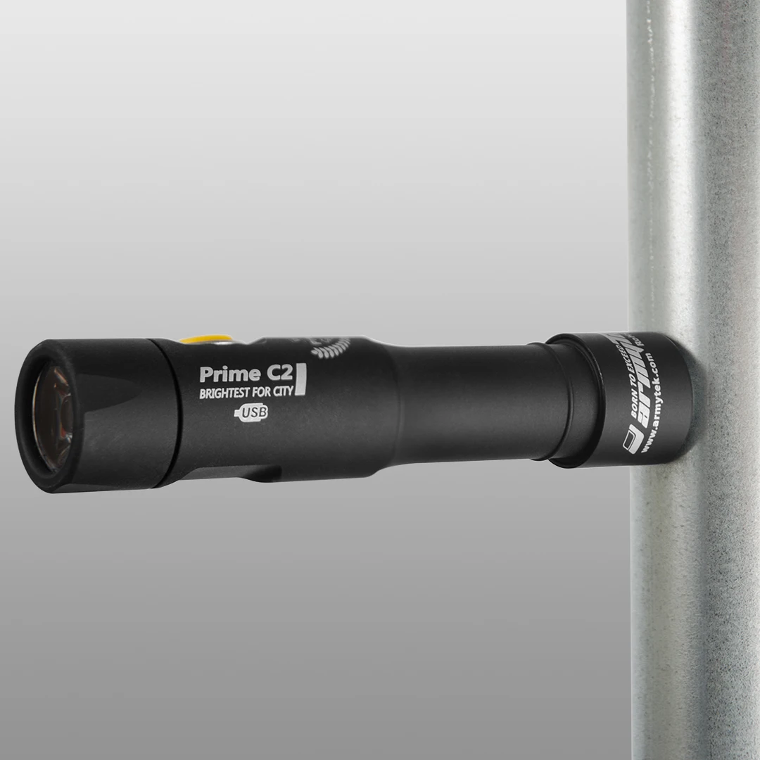 Светодиодный Фонарь Armytek Prime C2 XP-L 1250 LED Lumens+ Магнитная зарядка+ 18650 Li-Ion аккумулятор Перезаряжаемый Фонарь на каждый день