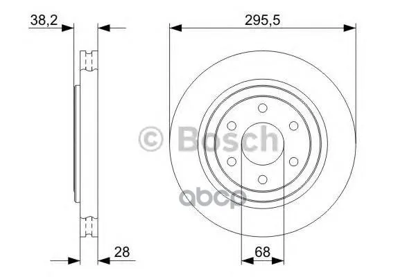 Тормозной Диск 0986479356 Bosch арт. 0986479356