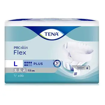 

TENA FLEX PLUS Lx30 SIZE LARGE DIAPERS INCONTINENCE PANTIES WITH BELT DAY