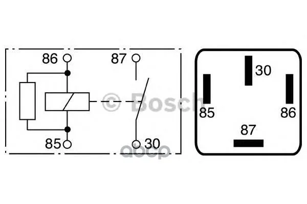 Мини-Реле 12v Bosch арт. 0986332002