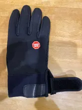 Guantes de ciclismo con soporte de muñeca para invierno, protectores de mano antideslizantes para deportes al aire libre, a prueba de viento, con pantalla táctil