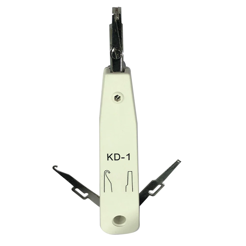 AMPCOM 크론 펀치다운 도구, 다기능 크론 KD-1 타입 IDC/네트워크 와이어 Cat5e 및 전화 임팩트 터미널 삽입 도구