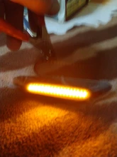 12V Flashing Car Turn Signal Lights Lateral Side Marker Lamps LED Strobe Indicator Accessories