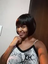 Peluca de Bob corto recta de máquina completa con flequillo negro Natural brasileño Remy pelucas de cabello humano 150% densidad media Ratio Bob peluca