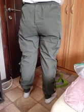 Pantalones Cargo de harén con bolsillos laterales para hombre, pantalón negro de Hip-Hop, informal, a la moda, ropa de calle, 2020 cintas