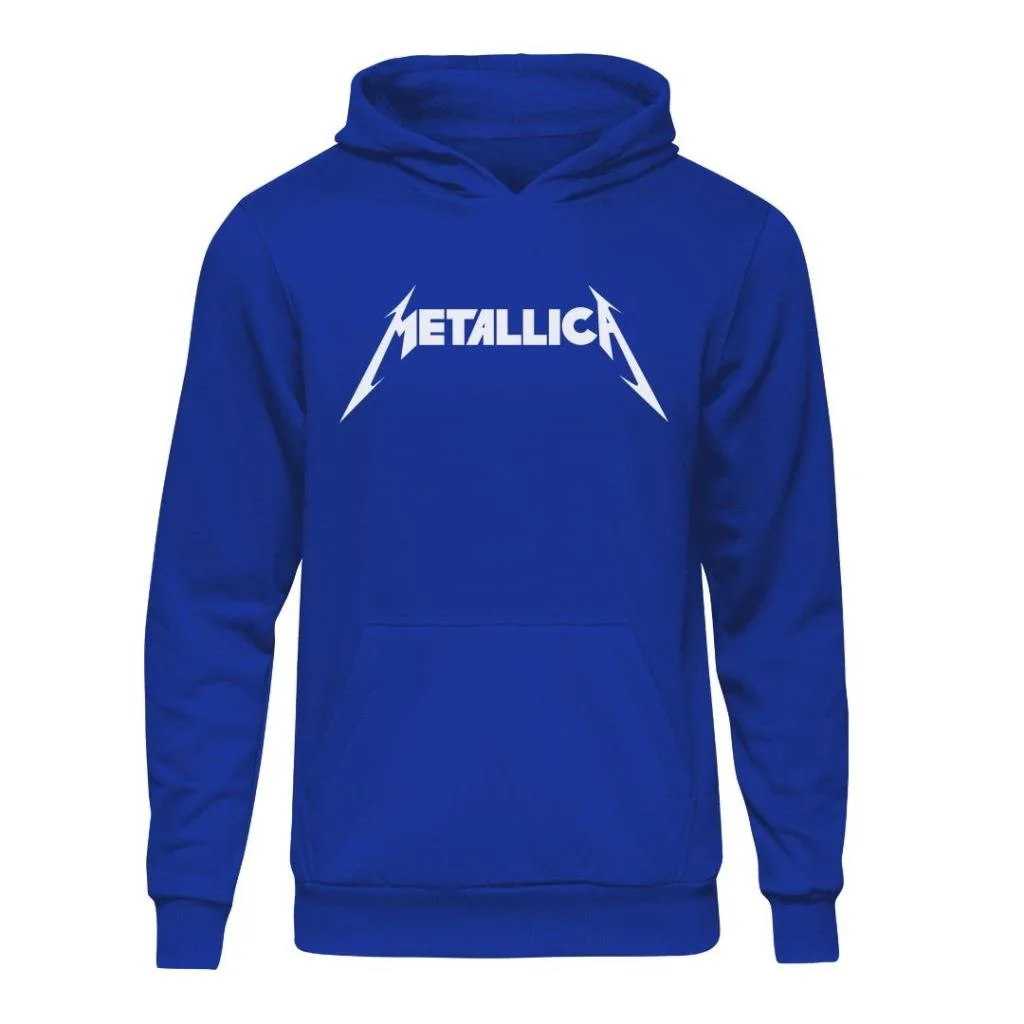 Синяя толстовка с капюшоном Metallica|Толстовки и свитшоты| |