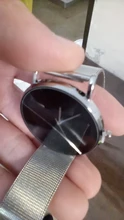 Reloj minimalista de cuarzo para hombre, cronógrafo con correa de malla de acero inoxidable ultradelgado, sencillo, de negocios, a la moda, 2021