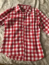 Plaid Shirt Outerwear Top Cotton Blouse Long-Sleeve Slim Female Autumn Winter And