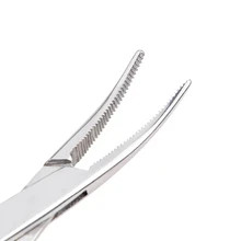 Oauee 12,5 16 18cm herramienta de mano fórceps hemostáticos para pelo pinza de pesca Alicates de bloqueo la depilación herramientas curvado/punta recta