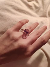 17KM-anillo acrílico de resina transparente para mujer, creativo coreano cuadrado geométrico redondo Irregular, joyería