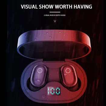 

Colorful LED Display Mobile Game Driving Music ABS Waterproof Large Capacity Battery Youth Sport Bluetooth V5.0 No Delay