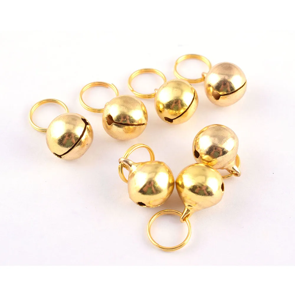 

17mm Small Jingle Bell Christmas Bell With 13mm key ring Cat Collar Charms Pendant Bells Durable Bells Straight Bells Christmas