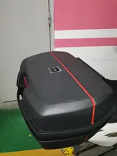 Caja de equipaje para motocicleta, estuche superior con 2 llaves, equipaje de Scooter multifuncional, para almacenamiento de equipaje, 45L