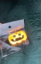 Reflector reflectante de monstruo de calabaza para Halloween, colgante de advertencia de seguridad, luz reflectante, llavero de reflexión, regalo para andar en bicicleta nocturna