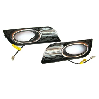 

ECAHAYAKU 12V For Honda Civic 9TH 2012 2013 2014 DRL LED Headlight Driving Daytime Running Light LED fog lamp Relay car styling