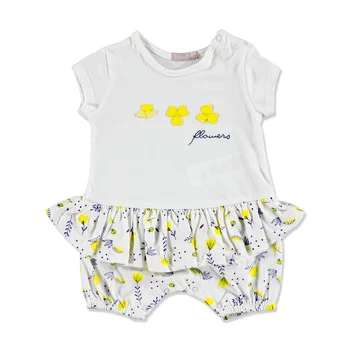 

ebebek BONNE Summer Baby Girl Flowers Jumpsuit