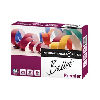 

Paper Office A4 paper, grade "A", Ballet Premier, 80g/m2, 500 L... ColorLok, International Paper, white 162% (CIE)