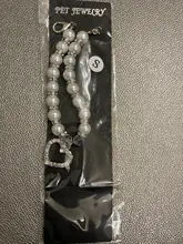 Pet-Collar-Accessories Necklace Pendants Jewelry Rhinestone Imitation-Pearl Small Dogs