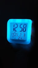 Reloj despertador de estrella de dibujos animados para chico, despertador Digital con luz LED, juguetes para chico, Mesa de Color variable, wekker