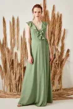 

Trendyol Collar Detailed Wraped Evening Dress TPRSS19FZ0135