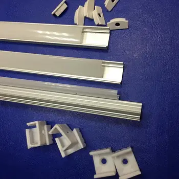

Aluminum profile 2 meters overhead 2000x17x9mm (77735) set matte