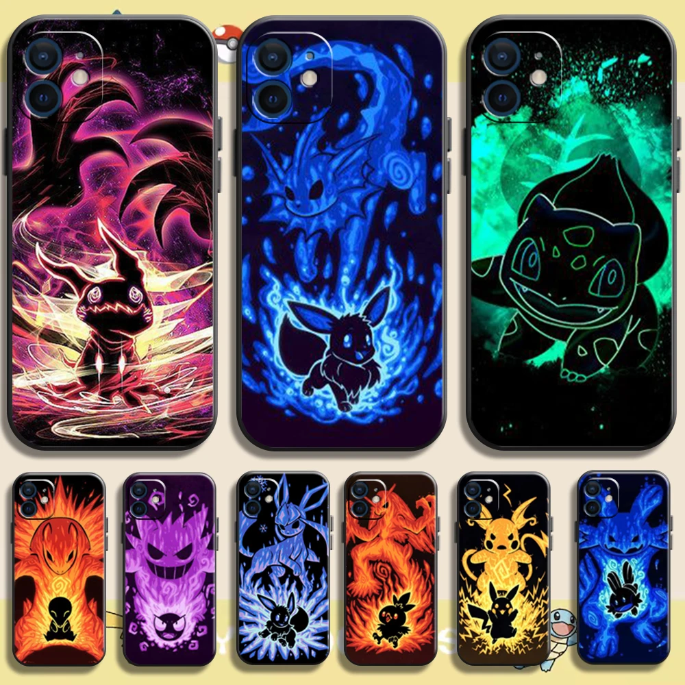 iphone 13 leather case Pokemon Pikachu Cool Case For iPhone 11 13 Pro Max Mini 12 Pro Max X XR XS MAX SE2020 8 7 6 6S Plus NEW HOT Silicone Phone Cover cover for iphone 13