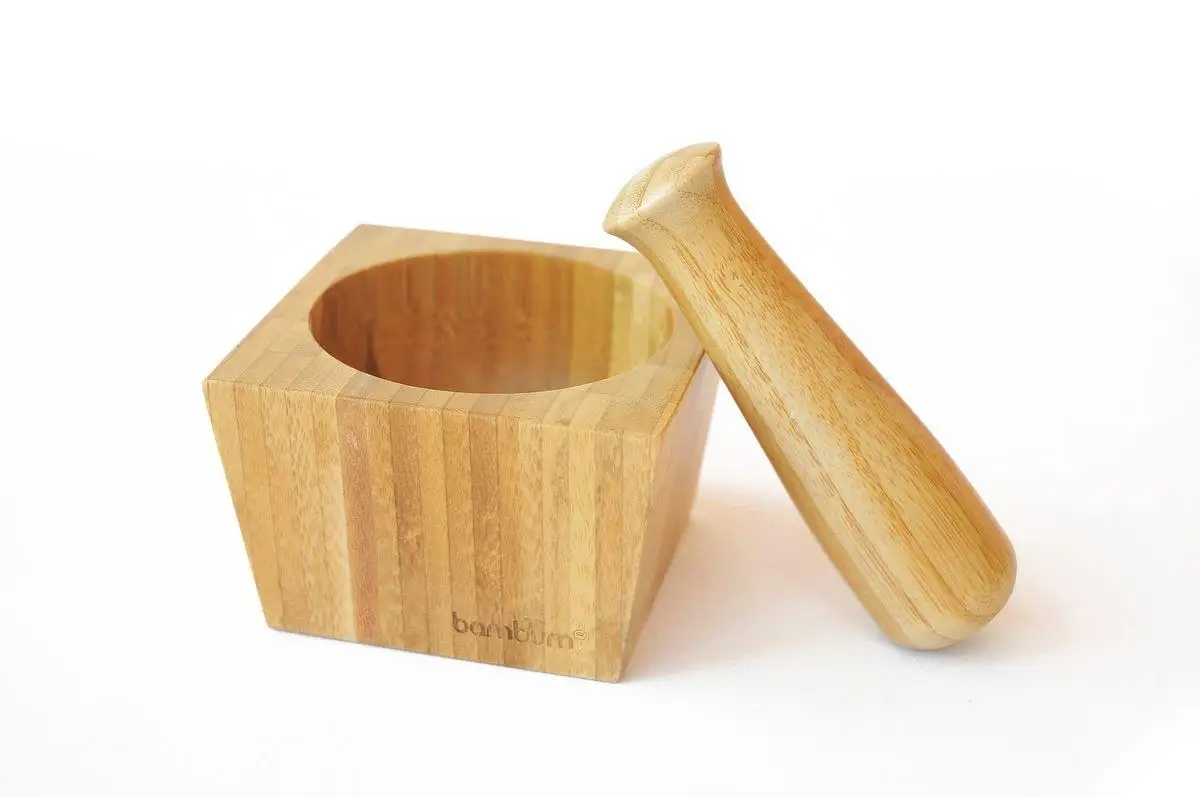 Бамбук cotta bambu havan 9 × 6 5 см. | Дом и сад