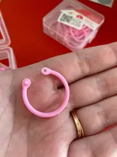 Anillo de plástico multifunción para álbum DIY, libro de hojas sueltas, carpeta, 3 tamaños