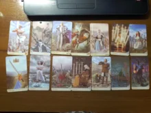 Cartas de Tarot y guía, juego de adivinación del destino, cubierta para fiesta, vacaciones, juegos de mesa