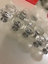 Wardrobe Handles Hardware Drawer Pull Cupboard Glass-Knobs Cabinet-Door Crystal Diamond-Shape