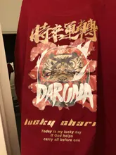 Camisas de manga corta para hombres, camisetas de estilo Hip Hop en algodón, con estampado de la suerte chino, ropa de calle masculina de verano, 2020