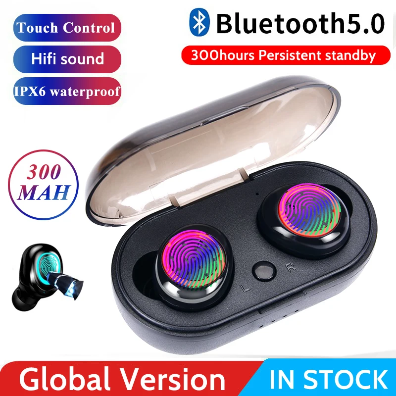 Беспроводные Bluetooth наушники K19 TWS Спортивная гарнитура с микрофоном Мини