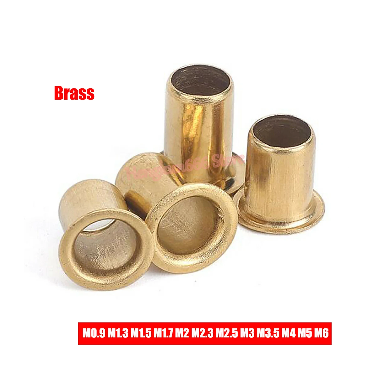 M3-M6 Copper Brass Eyelet Hollow Tubular Rivets Through Nuts Hole Grommets 