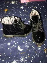 Nuevos zapatos, botas infantiles para talla para niños 21-37 Martin botas de chica de cuero de la PU impermeable de invierno de nieve zapatos chicas botas