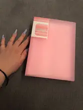 Carpeta transparente A5 de 40/60 páginas, bolsa de almacenamiento de documentos para banco, Campus, oficina, Trabajo, Familia