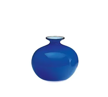 

Venini Monofiore Opal vase sapphire with transparent wire 10017