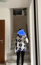 Suéteres de moda para mujer, jerséis de flores para invierno