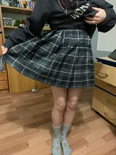 Minifaldas Harajuku de estilo coreano para mujer, faldas Kawaii a la moda, de cintura alta, falda escocesa plisada