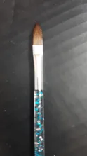 Pincel de Arte de uñas de cristal, herramienta de salón de manicura, esculpido de puntas, acrílico, UV, Gel Builder, pintura, punteado, 1 ud.