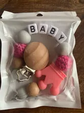 Cadena de chupete de silicona para bebé, chupete con cuentas de clip, corona de silicona, cadena de chupete, regalo para bebé, 1 Uds.