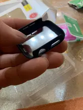 Protector de pantalla de cristal + cubierta para Apple Watch, 44mm, 40mm, 42mm, 38mm, accesorios de parachoques para Apple Watch series 5 4 3 SE 6